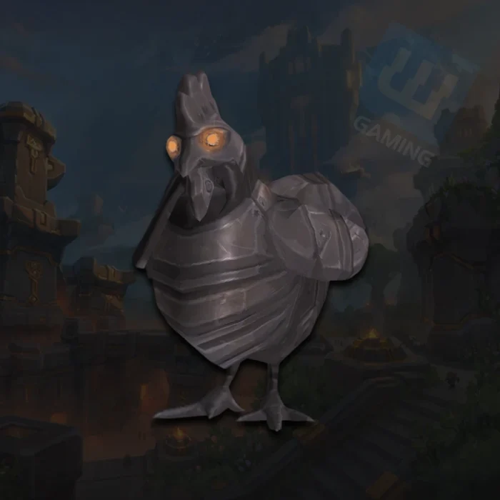 Mascotte Poule en fer WoW