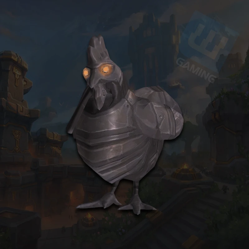 Mascotte Poule en fer WoW