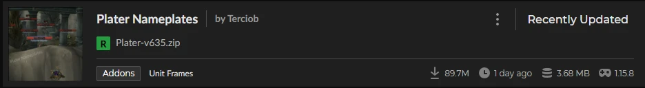 Plater Nameplates Addon WoW Classic