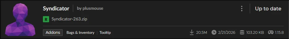 Syndicator Addon WoW Classic