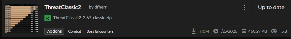 ThreatClassic2 Addon