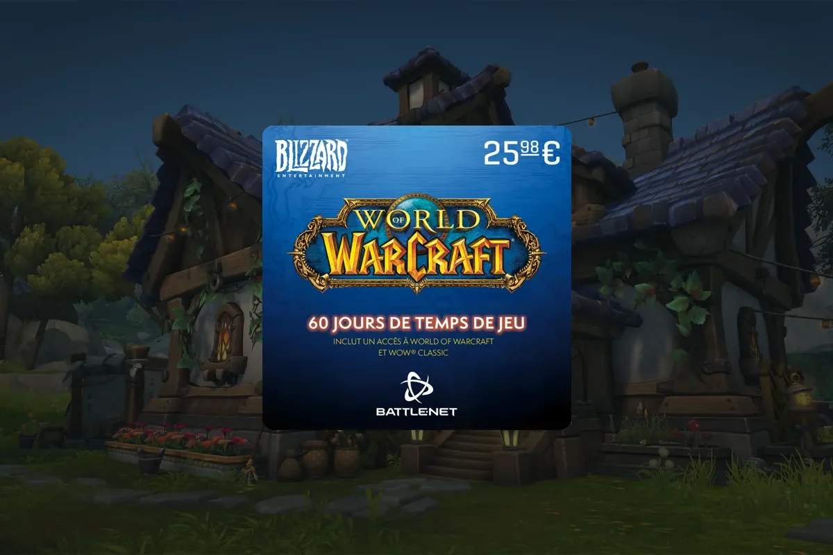 60 jours de temps de jeu World of Warcraft