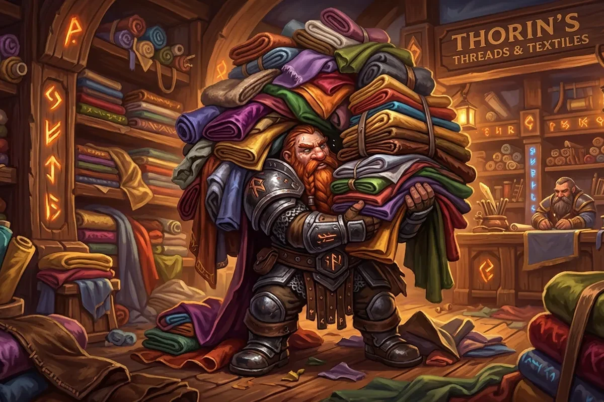 Calculateur réputation étoffe runique WoW Classic